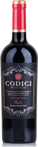Codici - Masserie Primitivo 2018 75cl Bottle