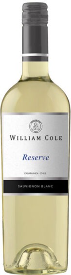 William Cole - Reserve Sauvignon Blanc 2017 75cl Bottle